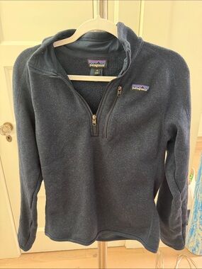 Patagonia Dark Navy Quarter-Zip Fleece Pullover